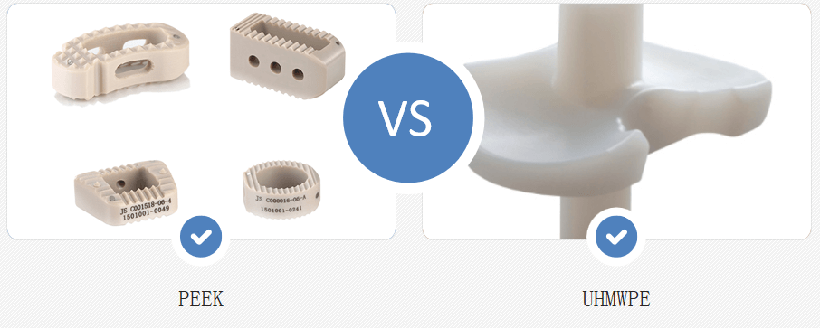 PEEK or UHMWPE